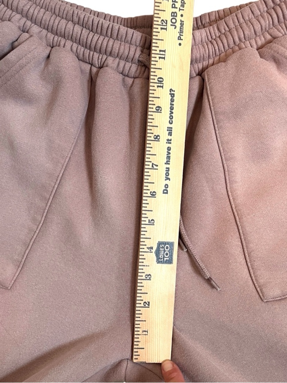 White Fox Offstage Sweatpants S Mauve Rosy Tan Oversized Cozy Lounge Athleisure - Picture 6 of 9